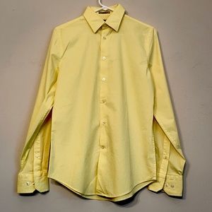 S/P LS Yellow Men’s Long Sleeve Button Down Shirt
